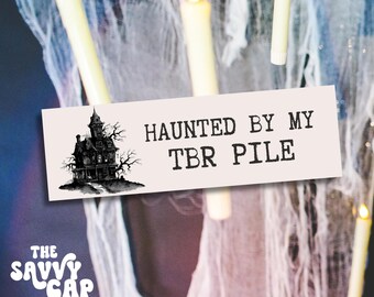 Haunted TBR Bookmark: Spooky Season Book Lover Gift (Printable)