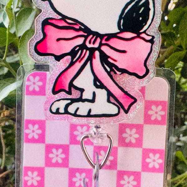 Snoopy Coquet / badge reel/nurse badge reels / badge reel/ badge reel