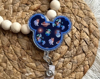 Blue dog badge reel, Brown dog badge reel, Heeler dog badge reel, Granny dogs badge reel, ID tag for kids