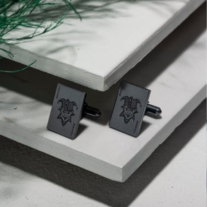 Boutons de manchette de carte de poker joker argent noir - rehaussez votre style avec une touche d'espièglerie, boutons de manchette, boutons de manchette, boutons de manchette de mariage