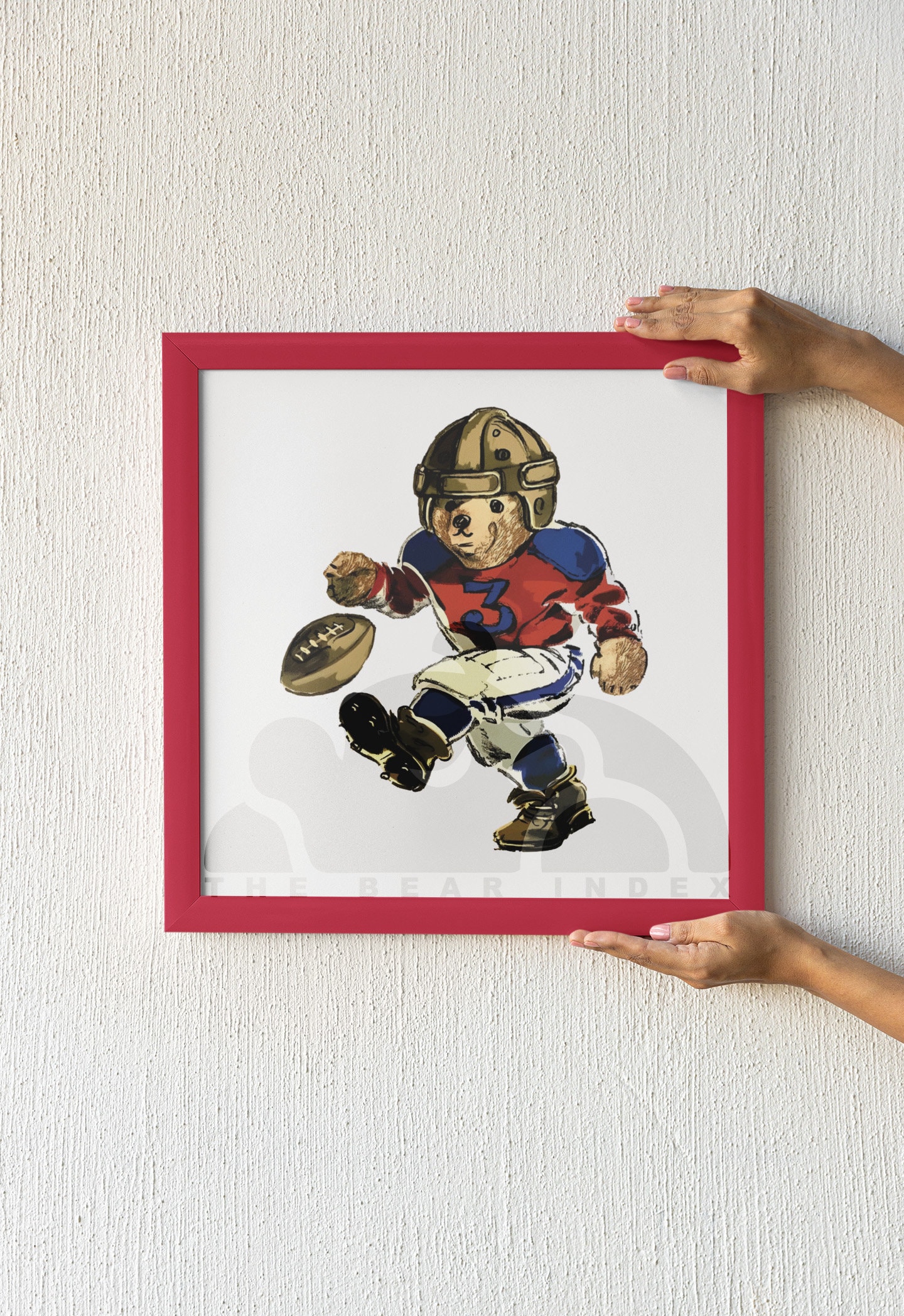 Vectorized Polo Bear Playing American Football. Etsy