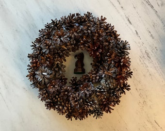 Handmade Pinecone Wreath medium size