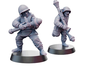 Miniatures Kyoushuneko - Pack de 2 Panzerfaust soviétiques de la Seconde Guerre mondiale