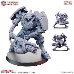 Kyoushuneko Miniatures - Sikh Desert Raiders Mecha Droid Flamethrower