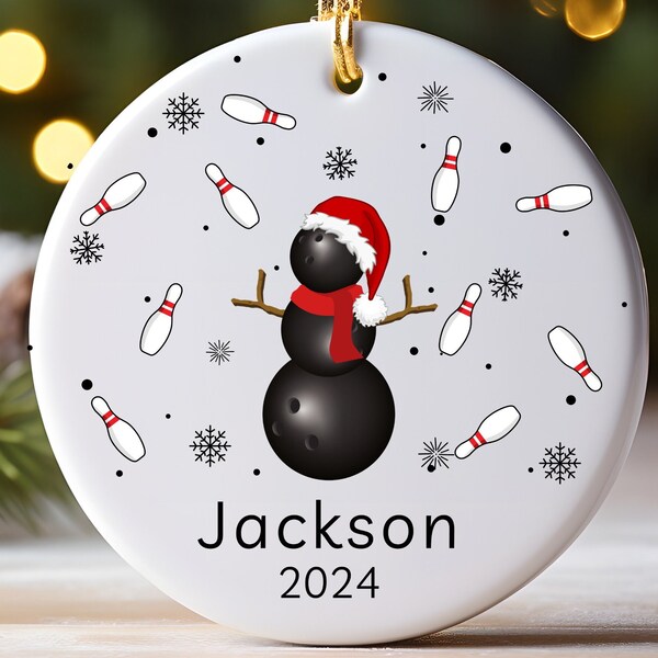 Personalized Bowling Ornament Bowling Christmas Gift Decoration P65607933