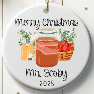 Personalisierte Kombucha Ornament für Weihnachten Custom Kombucha Scoby Ornament