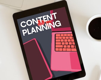 Content Creation Planner for Goodnotes Digital Planner iPad Social Media