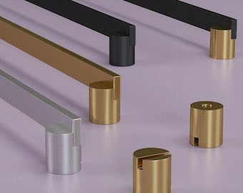 Modern Glass Door Pull – Minimalist Double-Sided Handle for Shower, Office, or Sliding Doors