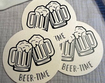 Bierdeckel Geburtstag, Party, Hochzeit, Junggesellinnenabschied, Pappe, Untersetzer, personalisierte