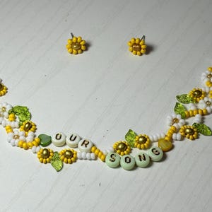 Our Song bracelet concert inspired   beaded magnetic cottagecore