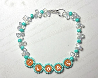TLOAS mint & tangerine bracelet the life of a showgirl