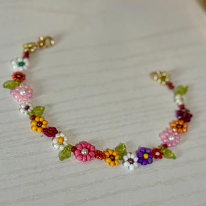 Piano Flowers Bracelet Surprise song Taylor Swift cottagecore  gift