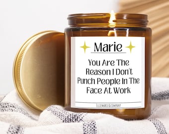 Funny Gift For Coworker,Gift For Boss,Sarcastic Candle For Work,Coworker Gift Exchange,Personalized Gift For Coworker/Boss,Candle For Worker