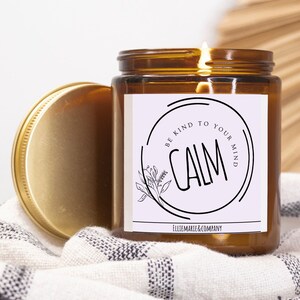 Aromatherapy Candles,Sleep Candles,De-Stress Gift,Happiness,Focus,Meditation Candle,Positive Energy,Relax Candle,Be Kind To Your Mind,Calm