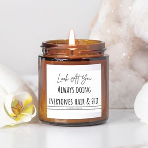 Cadeau pour coiffeur,Bougie pour coiffeur,Cadeau pour propriétaire de salon de coiffure,Idée cadeau pour coiffeur,Cadeau de remise des diplômes en cosmétologie,Cadeau de Noël pour cheveux