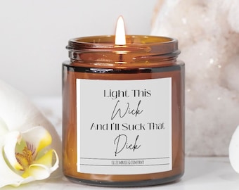 Light When You Want A BJ Candle,Anniversary Gift For Him,Funny Candle For Him,Valentines Gift,Boyfriend Gift,Gift For Husband,Funny Candle