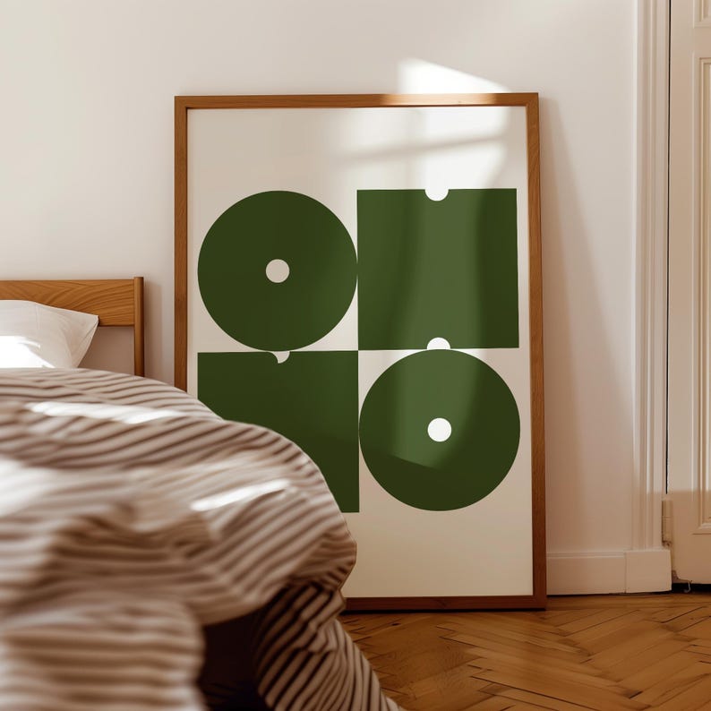 OH NO Poster Green Bold Typography Print Modern Funny Minimalist Trendy Wall Art image 10