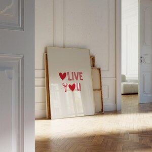 Olive You Print Funny Love Poster Trendy Kitchen Wall Art Modern Printable Art image 9