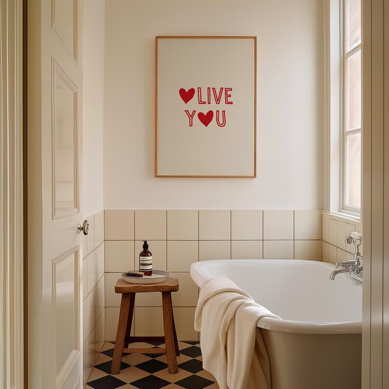 Olive You Print Funny Love Poster Trendy Kitchen Wall Art Modern Printable Art image 11