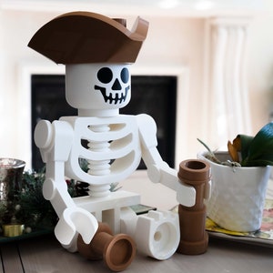 Jumbo Skeleton Pirate Figure, High-Quality Fan Made 3D Printed Minifigure Inspired Statue, A Good Gift For Kids