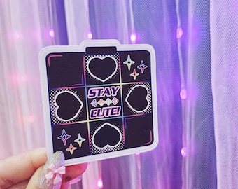 Dark Dance Game Vinyl Sticker – Weatherproof 3" Game Pad Design