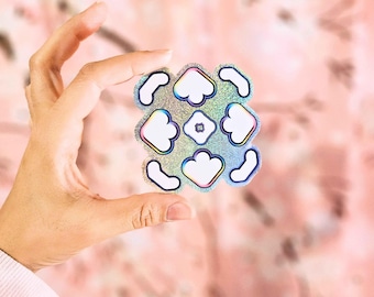 Pegatina holográfica de Stepmaniax: vinilo para juego de baile