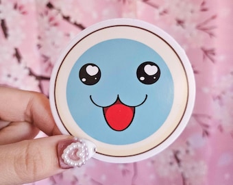 Taiko Drum Blue Weatherproof Vinyl Car Sticker