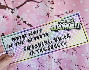Kart In The Streets Smash In The Sheets Car Bumper Sticker