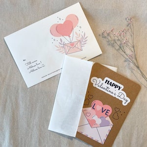 Personalisiertes Valentinstagskarte, Personalisiertes Valentinstagsgeschenk, personalisiertes Valentine's Greating Card,Valentinstaggeschenk Bild 3