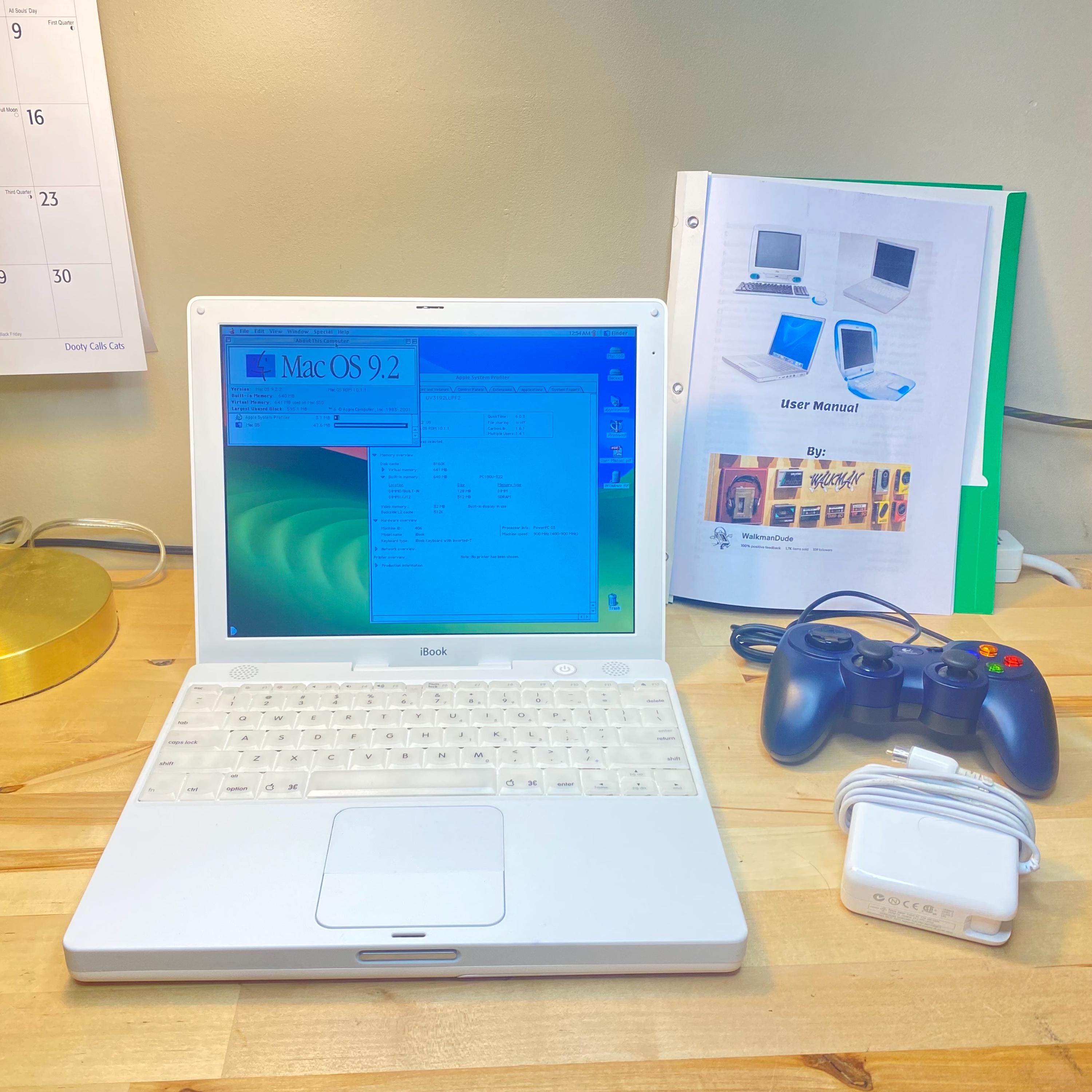 Ibook G3 Imac - 900mhz 128GB SSD 640MB Ram | OS 9 - OS X