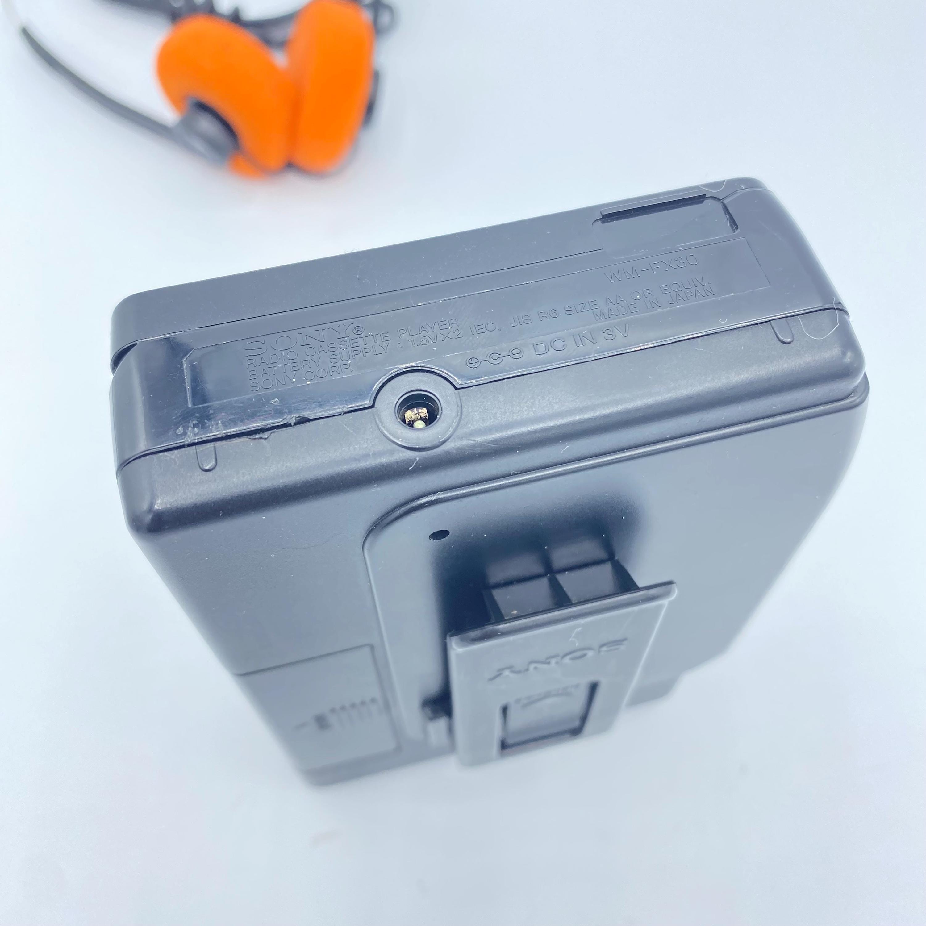 Sony Walkman WM-FX30 AM/FM Cassette Player ~ New Drive Belts
