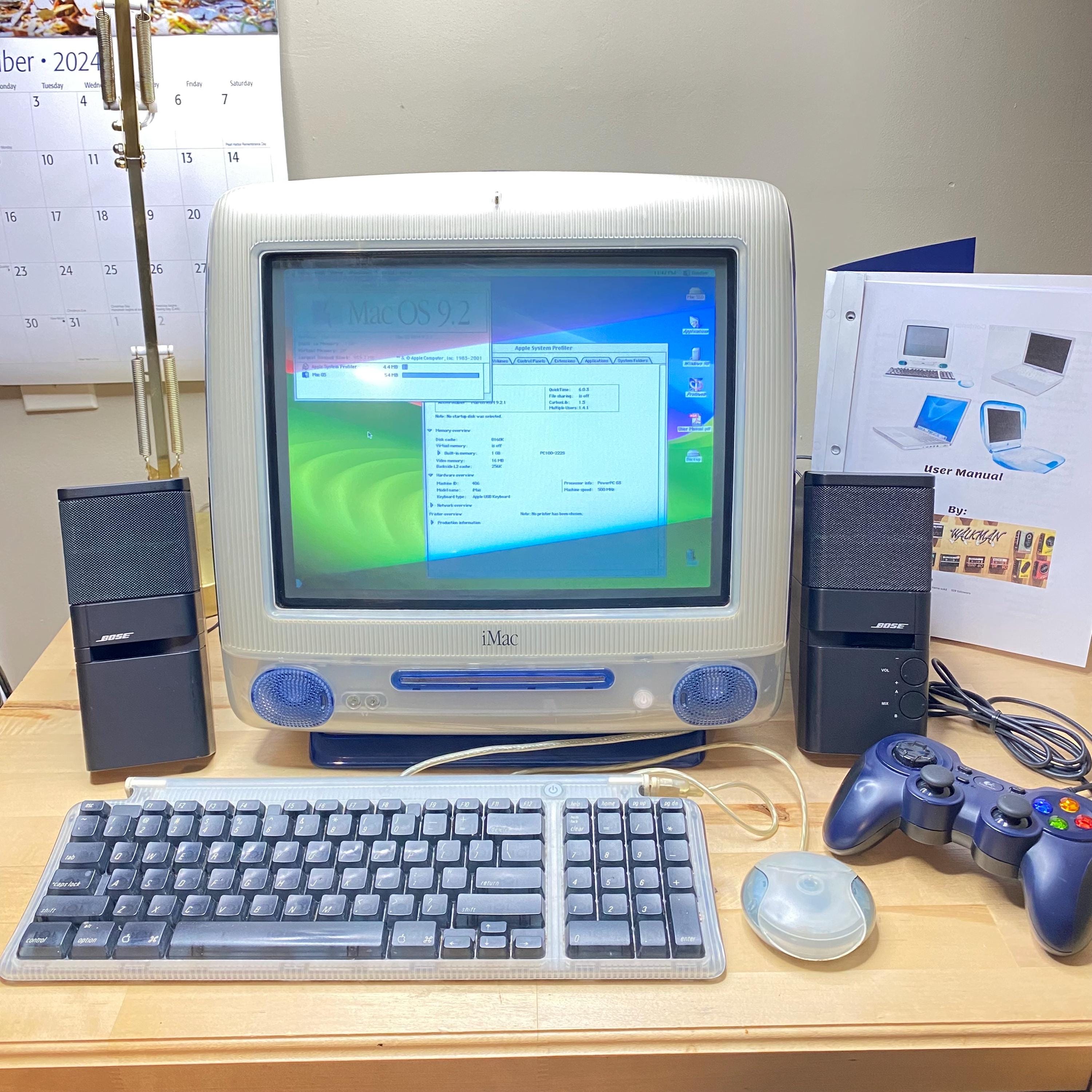 Apple Imac G3 Indigo - 500mhz 1GB RAM 120GB SSD | Vintage