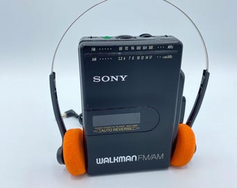 レトロオレンジ ビンテージ ソニー ウォークマン MDR-010