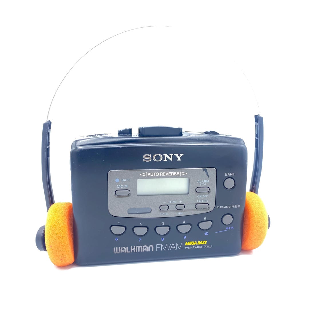 SONY WALKMAN WM-FX 433 Radio Cassette Bande Lecteur Mega Basse Testé