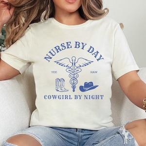 Nurse Western Style Shirt, Nurse Cowgirl, Nurse Cowboy Rodeo Shirt, Vintage Western Country Shirt,Cute Cowgirl Nurse Gift, Cowgirl Nurse Tee