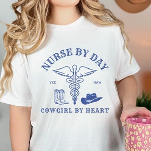 Nurse Western Style Shirt, Nurse Cowgirl, Nurse Cowboy Rodeo Shirt, Vintage Western Country Shirt,Cute Cowgirl Nurse Gift, Cowgirl Nurse Tee