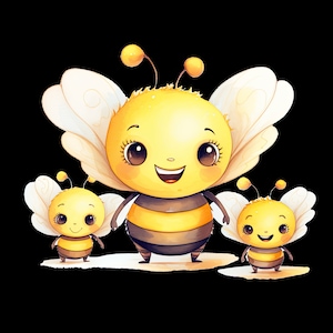 iron-on patch; Ironing motif, bee, honey