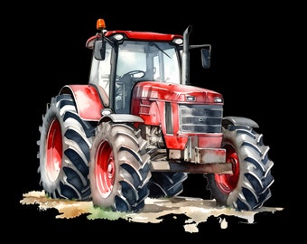 Iron-on transfer; iron-on motif, tractor