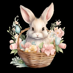 iron-on patch; Iron-on motif, bunny, Easter