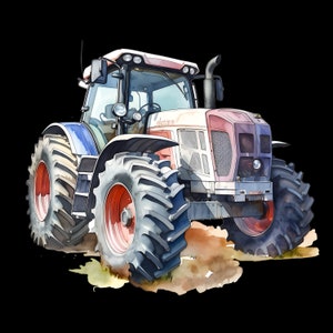 iron-on patch; Iron-on motif, tractor