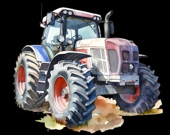 iron-on patch; Iron-on motif, tractor