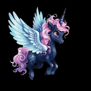 iron-on patch; Iron-on motif, unicorn