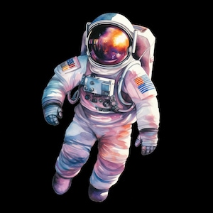 iron-on patch; Iron-on motif, astronaut, space