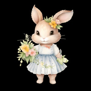 iron-on patch; Iron-on motif, bunny, Easter