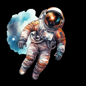 iron-on patch; Iron-on motif, astronaut, space