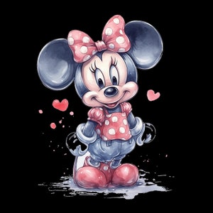 iron-on patch; Iron-on motif, Minnie Mouse