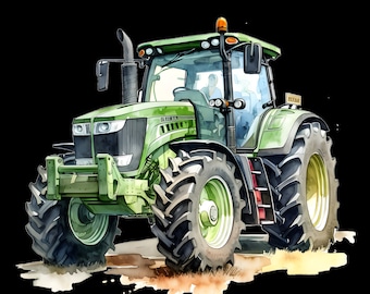 Iron-on image; iron-on motif, tractor