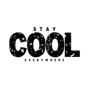 Iron-on image; iron-on motif, Stay Cool, sayings, sayings