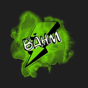 Iron-on image; iron-on motif, bähm, sayings, sayings