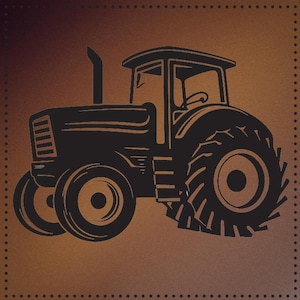 Iron-on label, label, iron-on image, tractor, set of 3